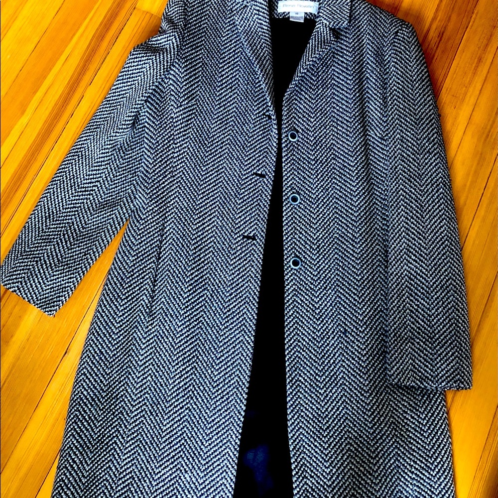 Herring Bone Long Jacket